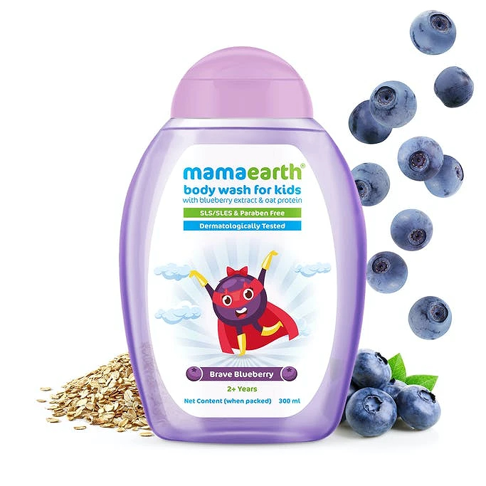 Mamaearth Brave Blueberry Body Wash For Kids