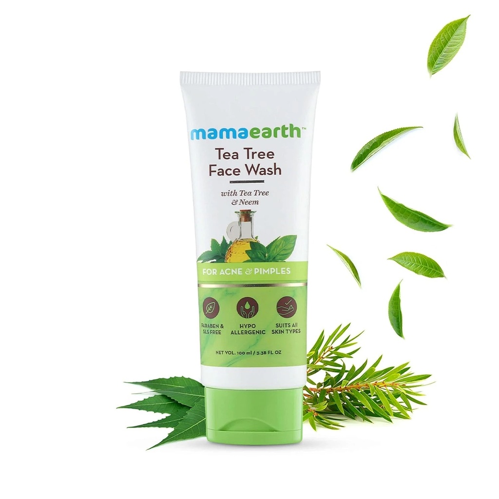 Mamaearth Tea Tree Facewash for acne & pimples, 100ml