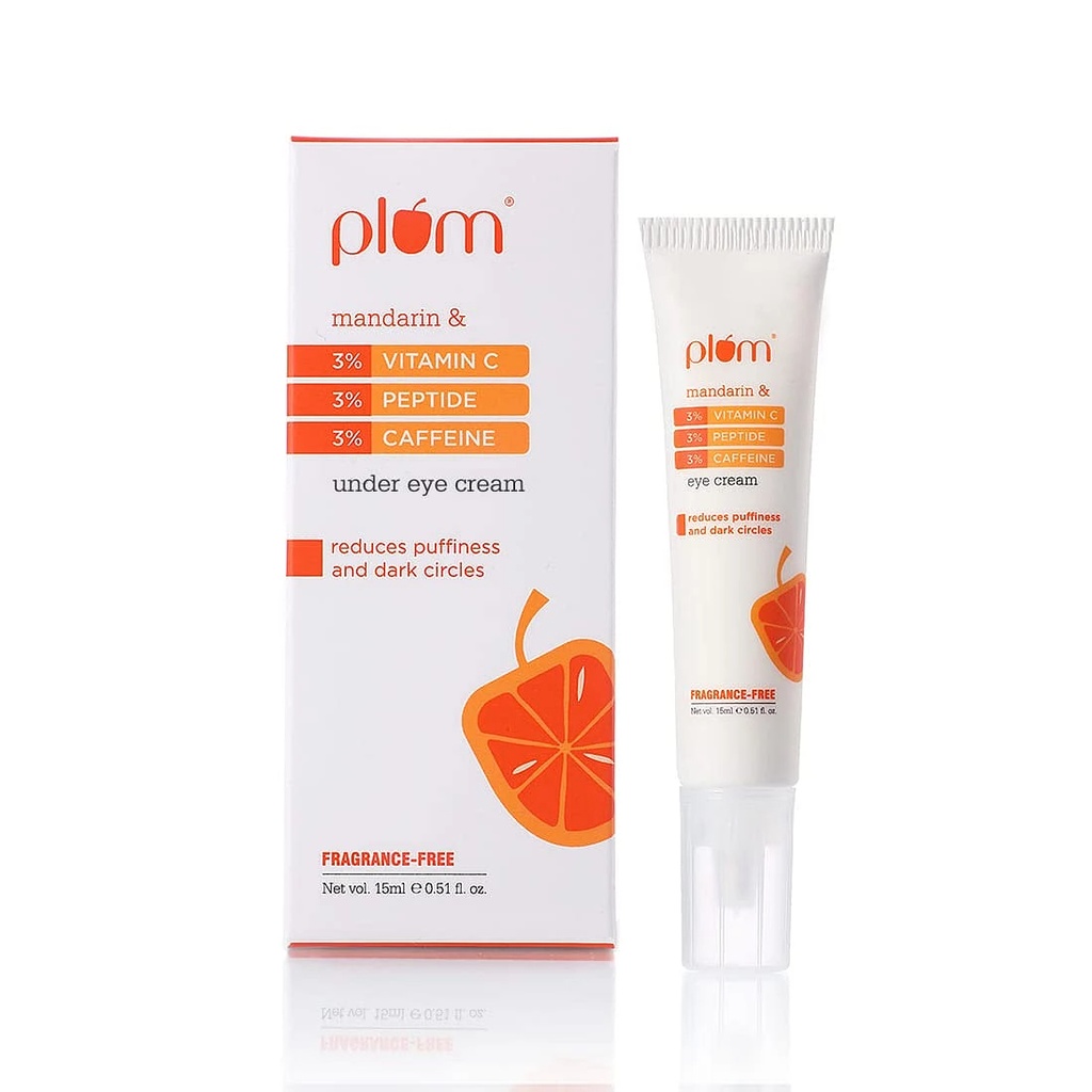 Plum Mandarin & 3% Vitamin C 3% Peptide 3% caffeine Eye cream