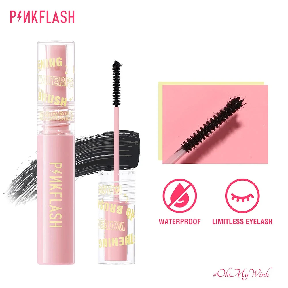 Pink Flash- E10 Lengthening Waterproof Micro Brush Mascara