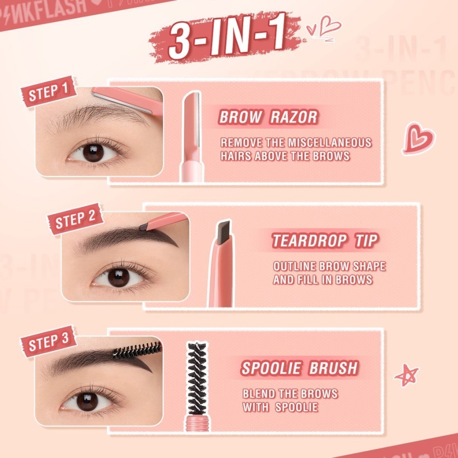 Pink Flash-E17 Multi-Use Eyebrow Pencil