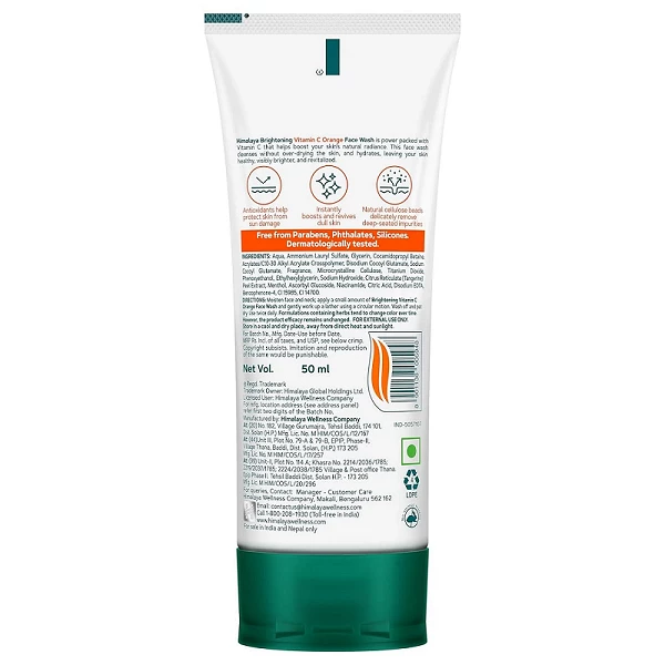 Himalaya Brightening Vitamin C Orange Face Wash