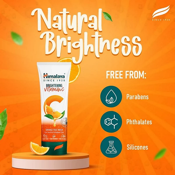 Himalaya Brightening Vitamin C Orange Face Wash