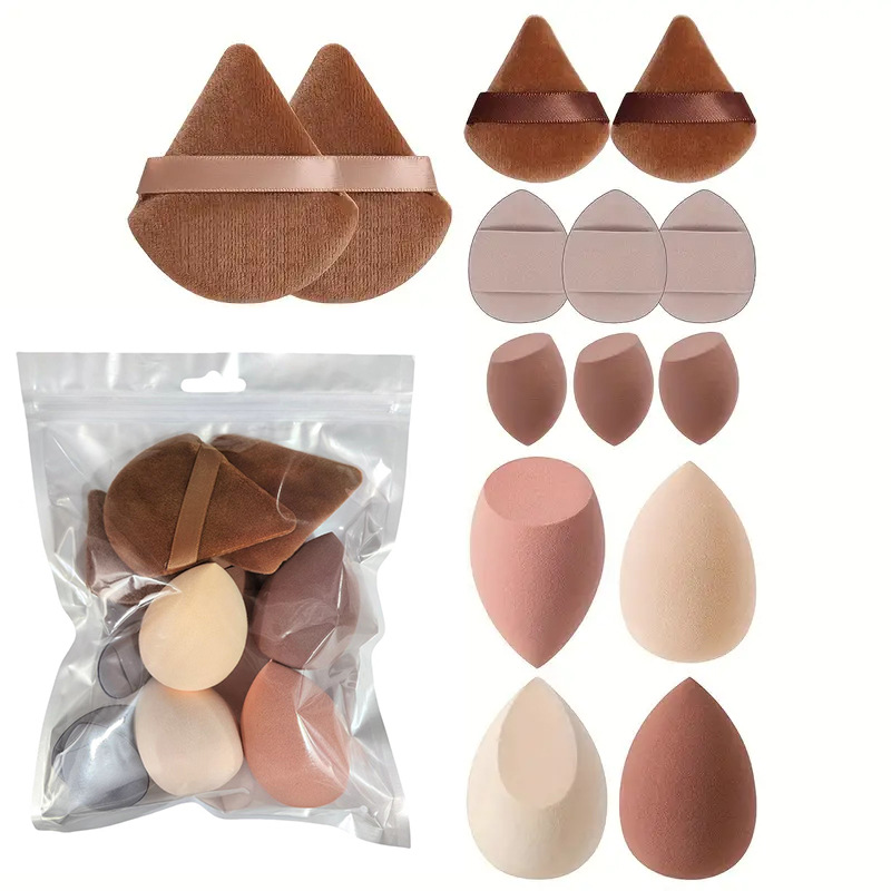 14-Piece Makeup Sponge Powder Puff Set