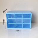 Nine-grid rose red Storage Box