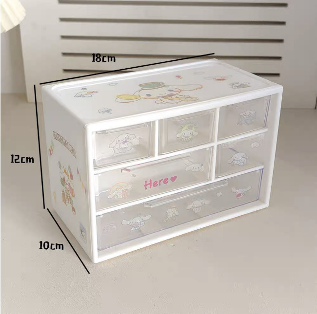 Anime Printed Desk Divider Storage Box