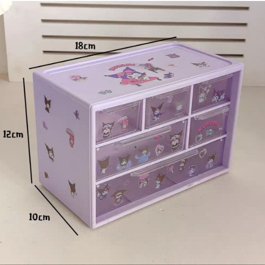 Anime Printed Desk Divider Storage Box