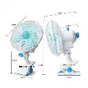 Rongxin Portable USB Mini Fan 3 Blades – Clip-On & Table Desk Fan with Europe Plug for Home & Office