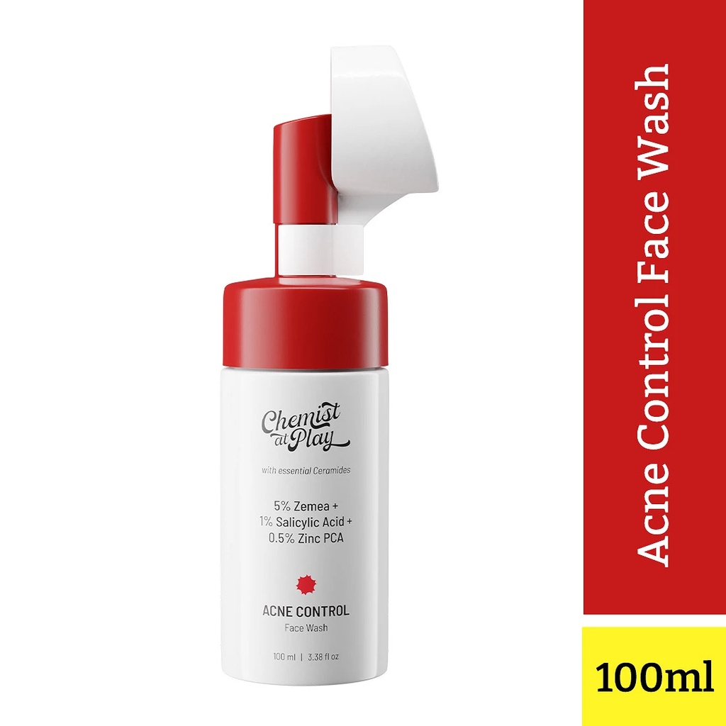 Chemist At Play Acne Control Face Wash - 100ML (5% Zemea + 1% Salicylic Acid + 0.5% Zinc PCA)