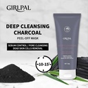 GIRLPAL DEEP CLEANSING CHARCOAL PEEL-OFF MASK - 100g