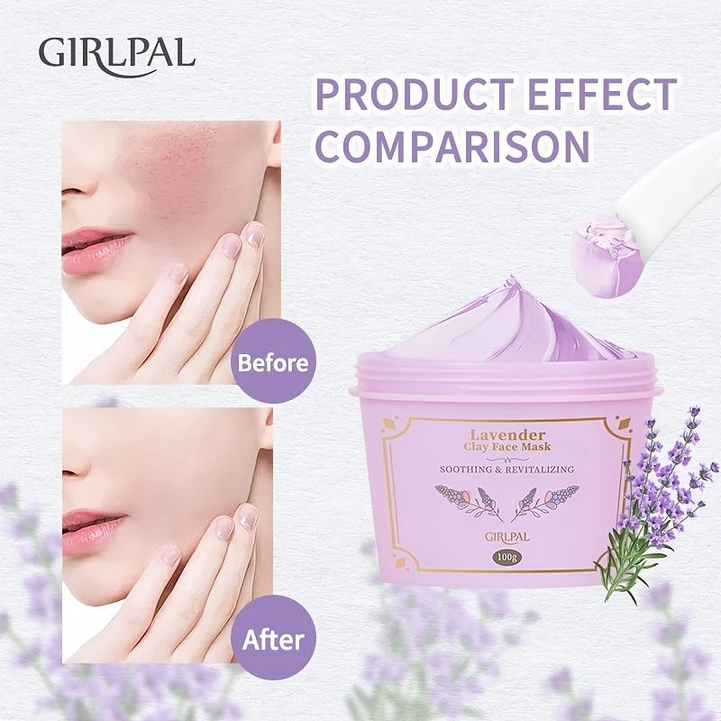 GIRLPAL LAVENDER CLAY FACE MASK - 100g