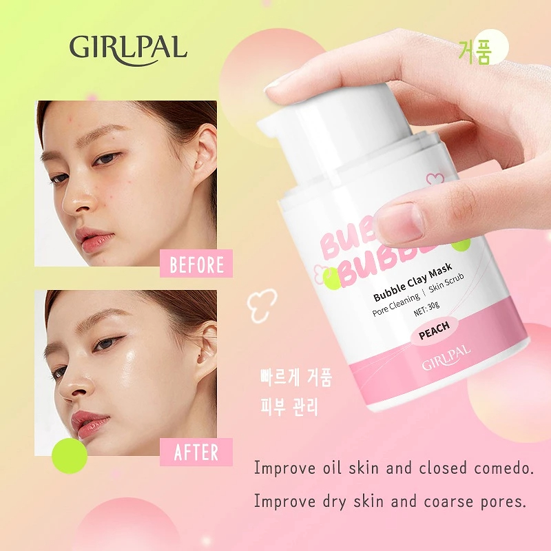 GIRLPAL PEACH BUBBLE CLAY MASK - 30g