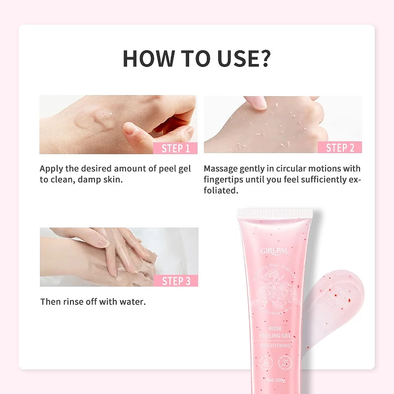 GIRLPAL ROSE PEELING GEL -100g