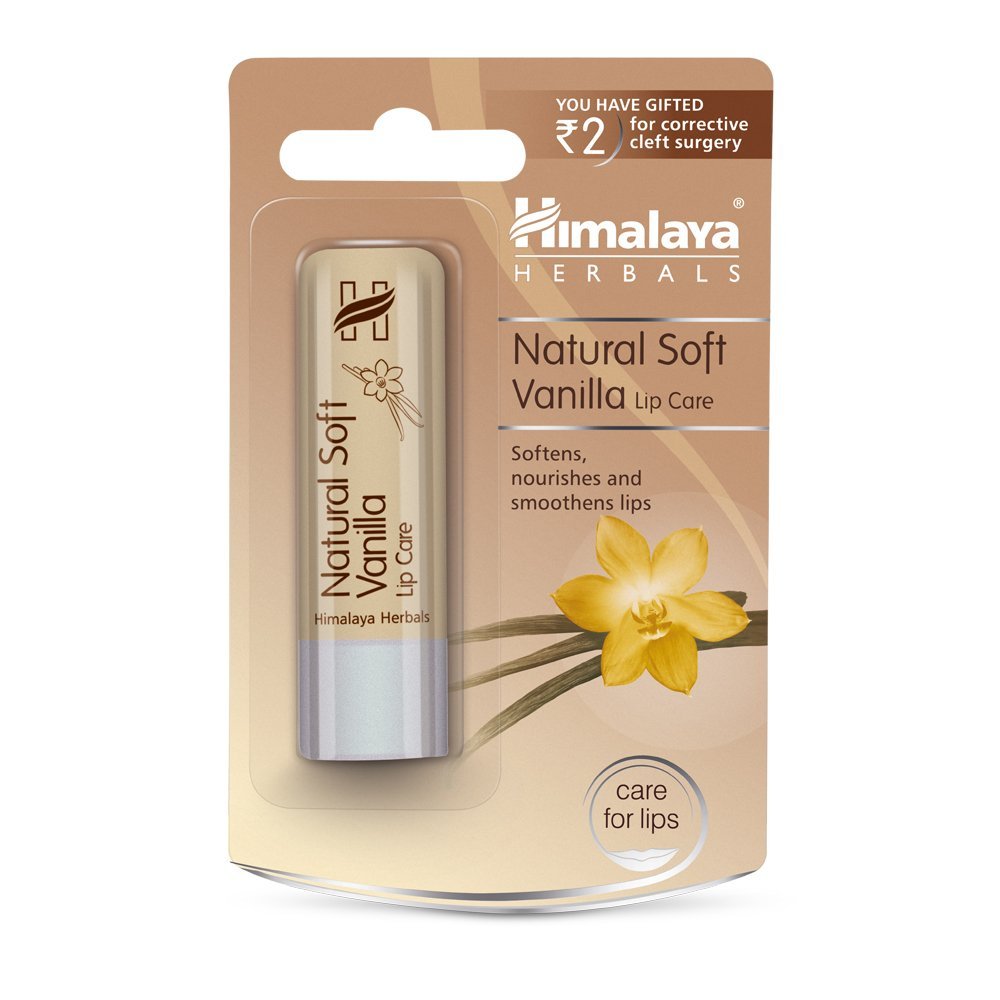 Himalaya Herbals Natural Soft Vanilla Lip Care, 4.5g