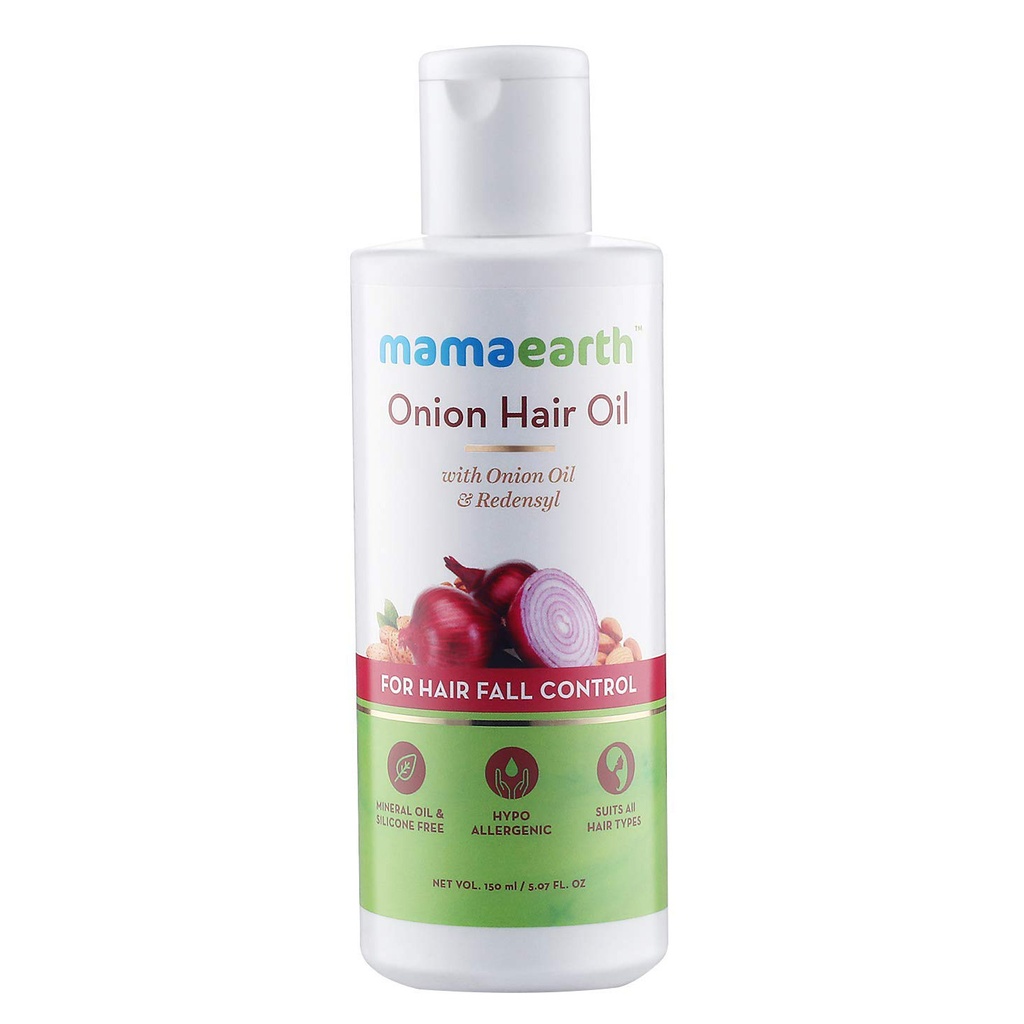 Mamaearth Onion Oil for Hair Growth & Hair Fall Control with Redensyl - 150ml