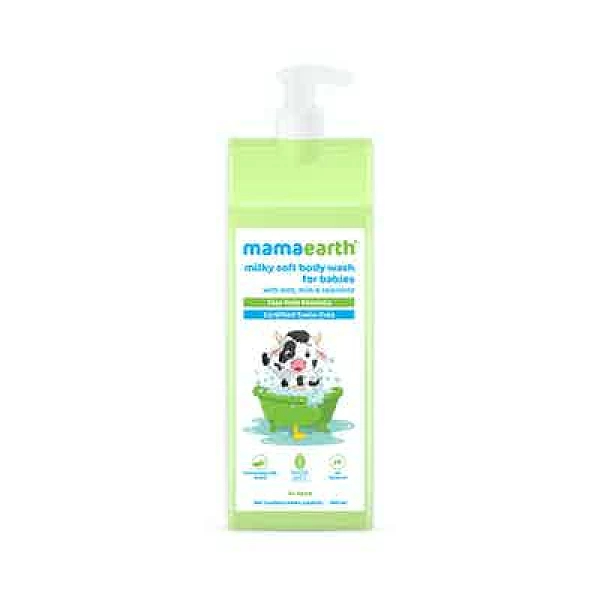 Mamaearth Milky Soft Body Wash for Babies with Oats, Milk and Calendula - 400 ml