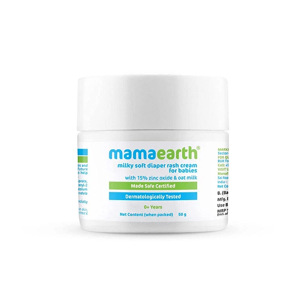 Mamaearth Milky Soft Diaper Rash Cream for Babies - 50gm