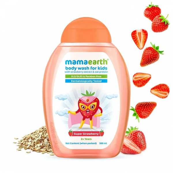 Mamaearth Super Strawberry Body Wash For Kids