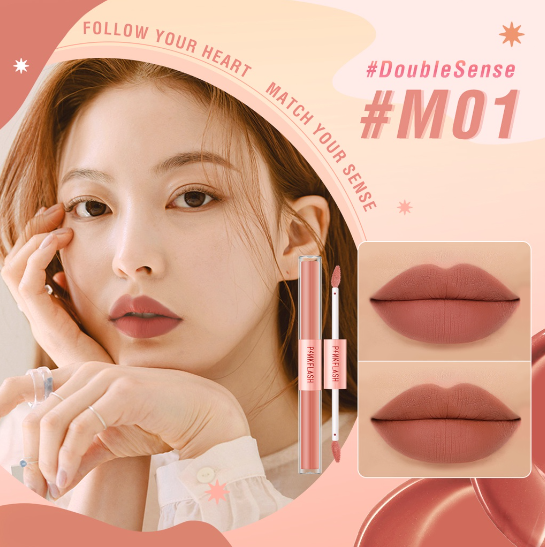 Pink Flash- M01 Lip&Cheek Duo Matte Tint