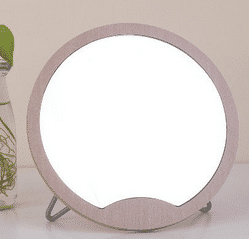 MJ33 simple European round wood mirror