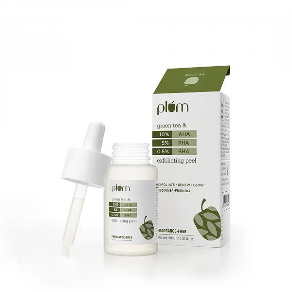 Plum 10% AHA + 5% PHA + 0.5% BHA Exfoliating Peel with Green Tea 30ml