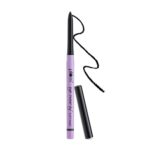 Plum Eye-Swear-By Kohl Kajal-Deep Black