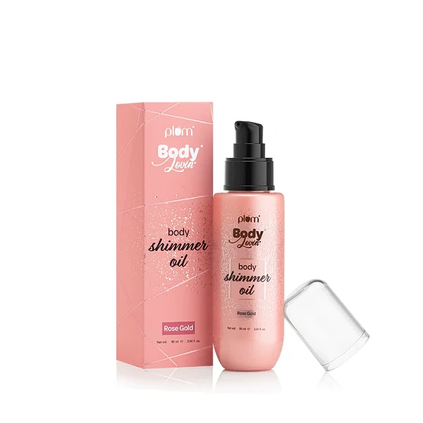 Plum Body Shimmer Oil - Rose Gold