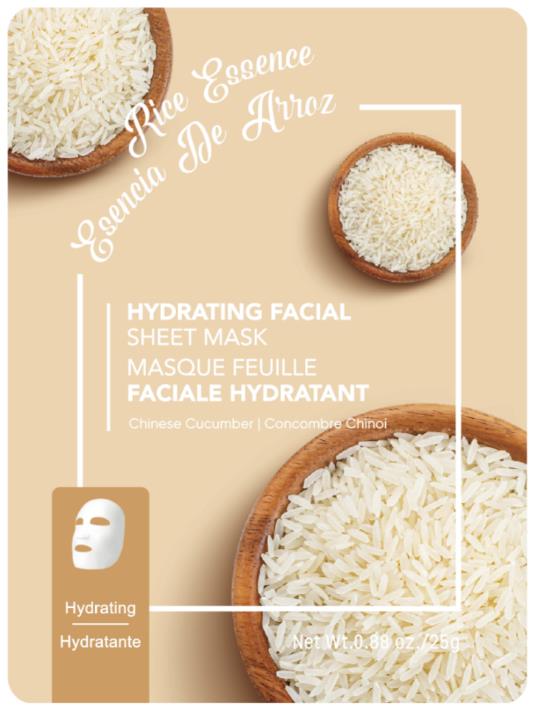 Hydrating Facial Sheet Mask  (Rice)