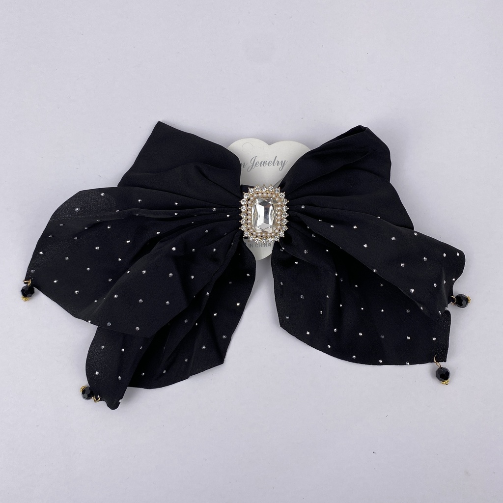 Black Bow Clip 