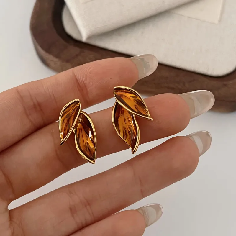 Leaves Auricular Needle Earring