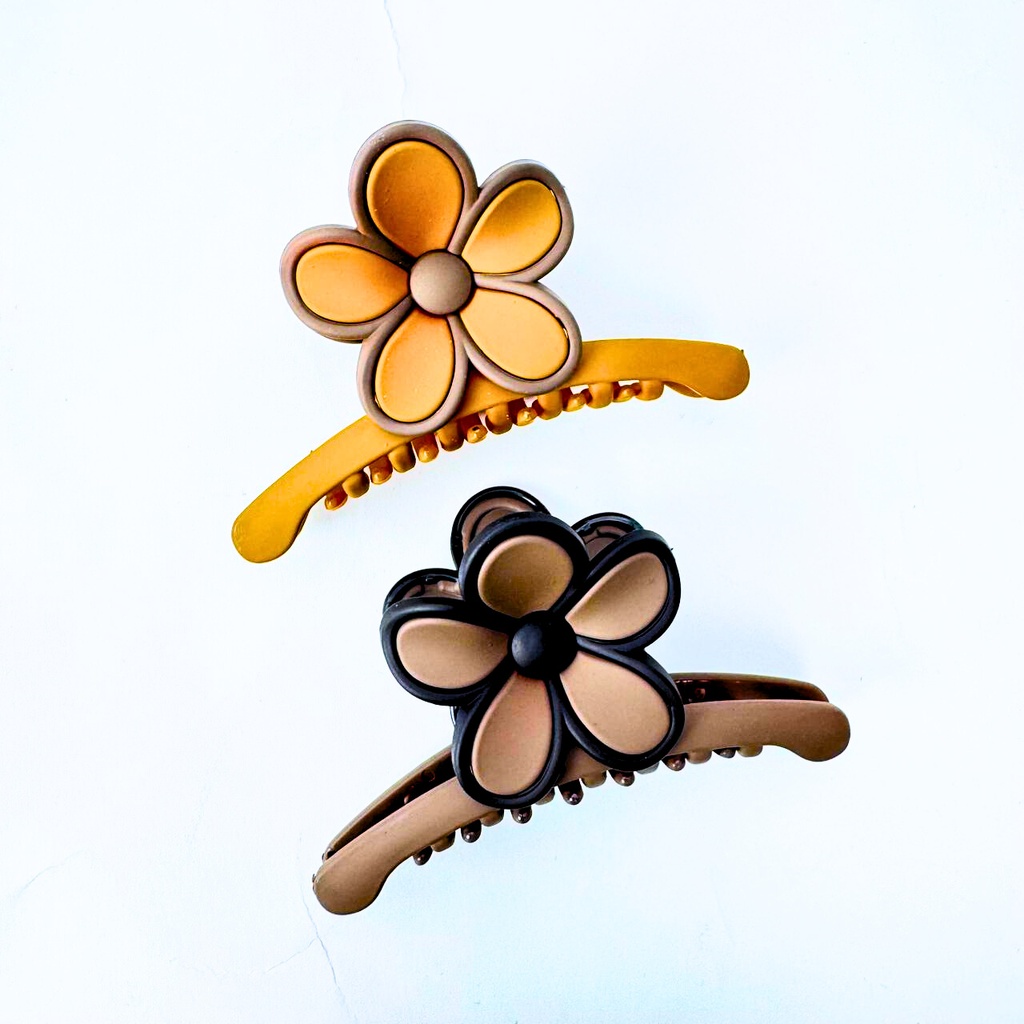 Multi- color Flower Hair Claw