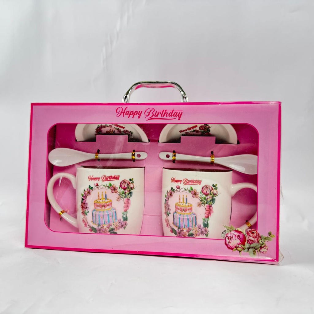 Birthday Cup Set of 2pcs (pink)