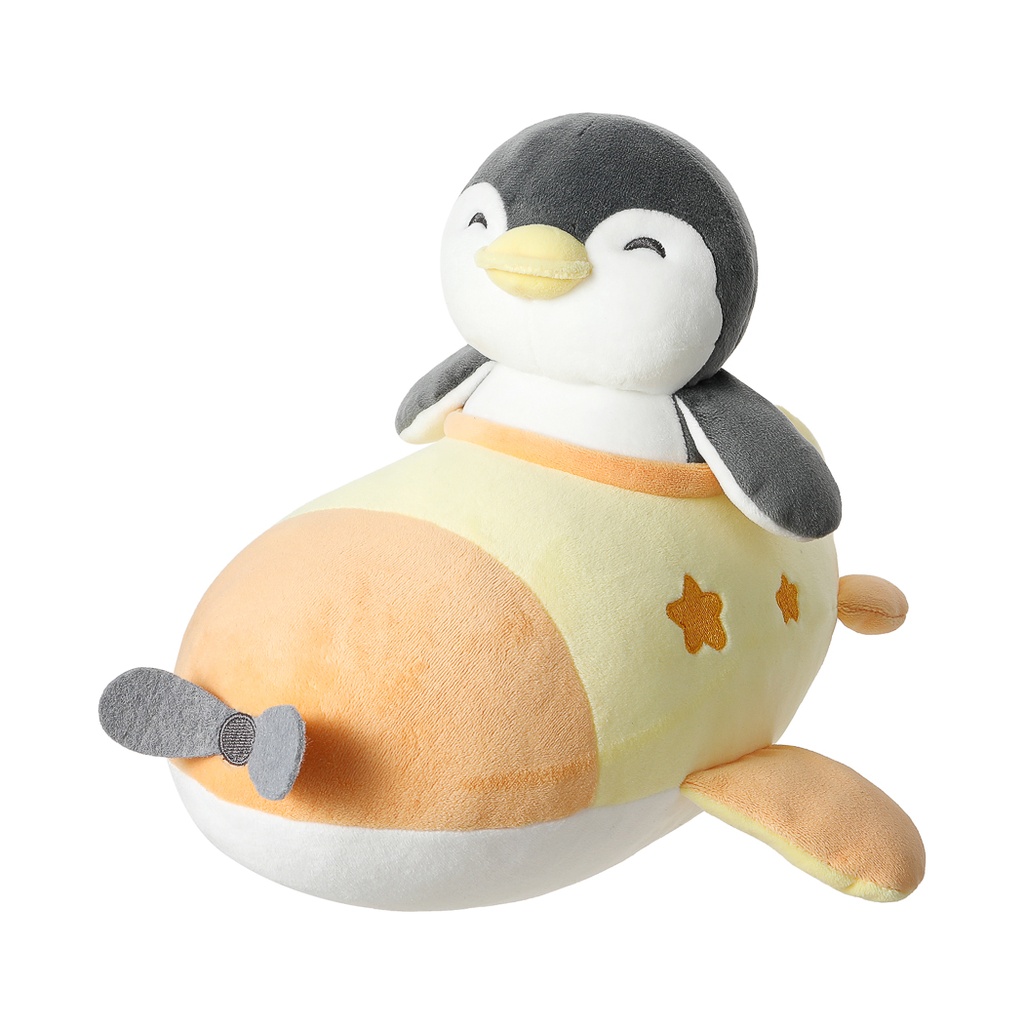 Travel Series Penguin Airplane Plush Toy