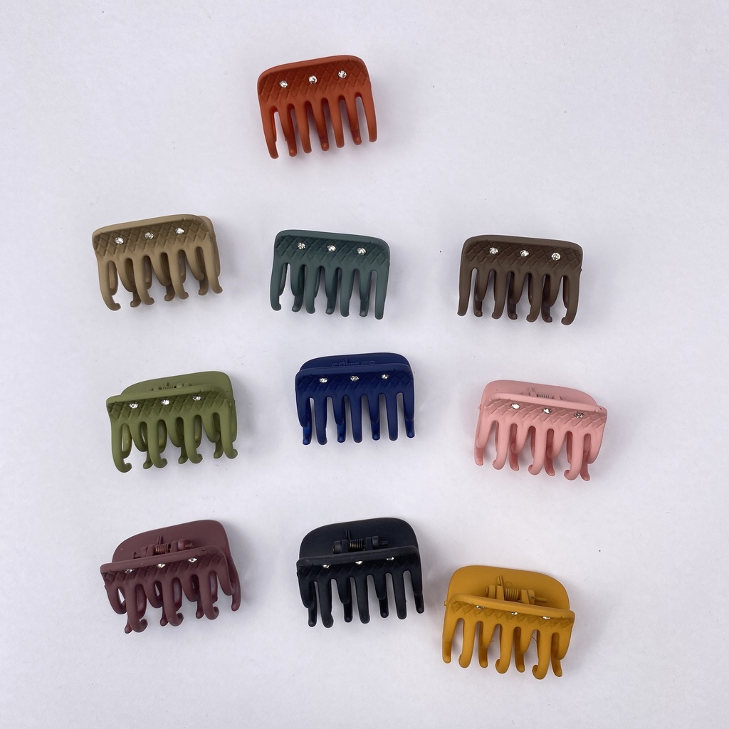 6 stone Matte Hair clip 