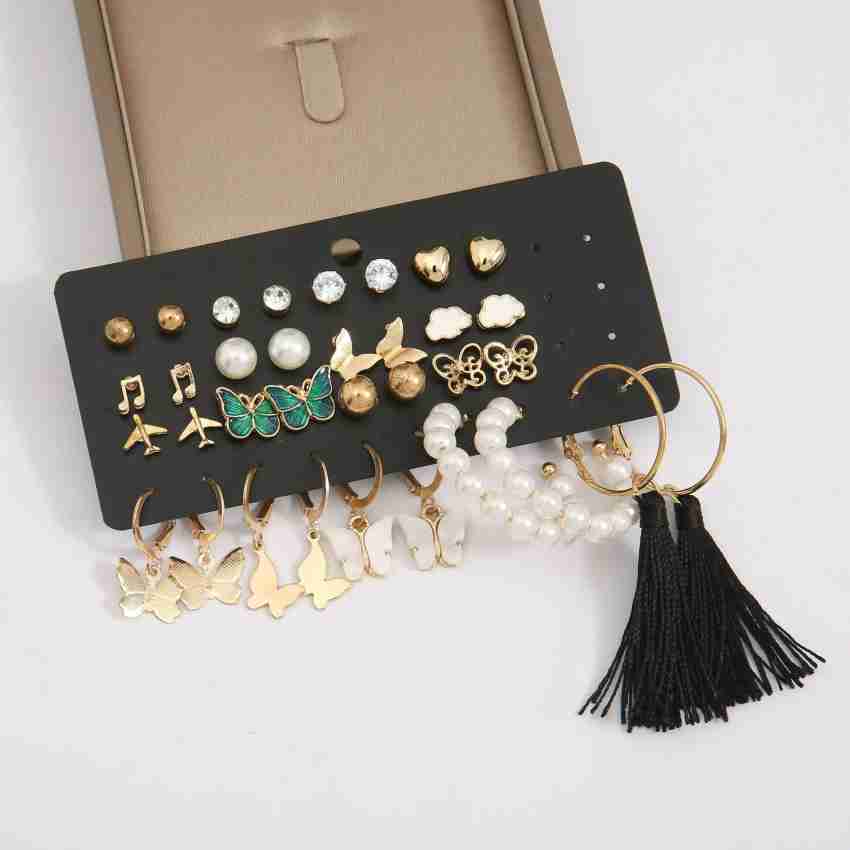 17 Pair Casual Earring Set 