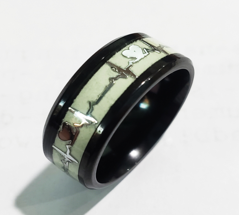 Luminous Titanium Steel Ring