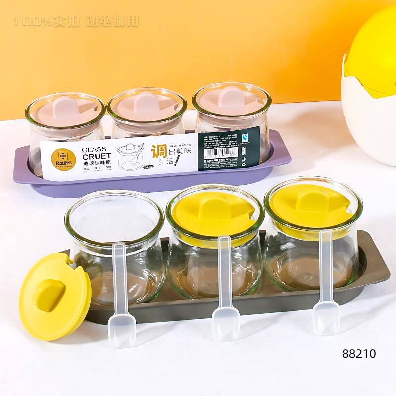H.S Duck 3 Compartment Spice Bottle 88210 340ml