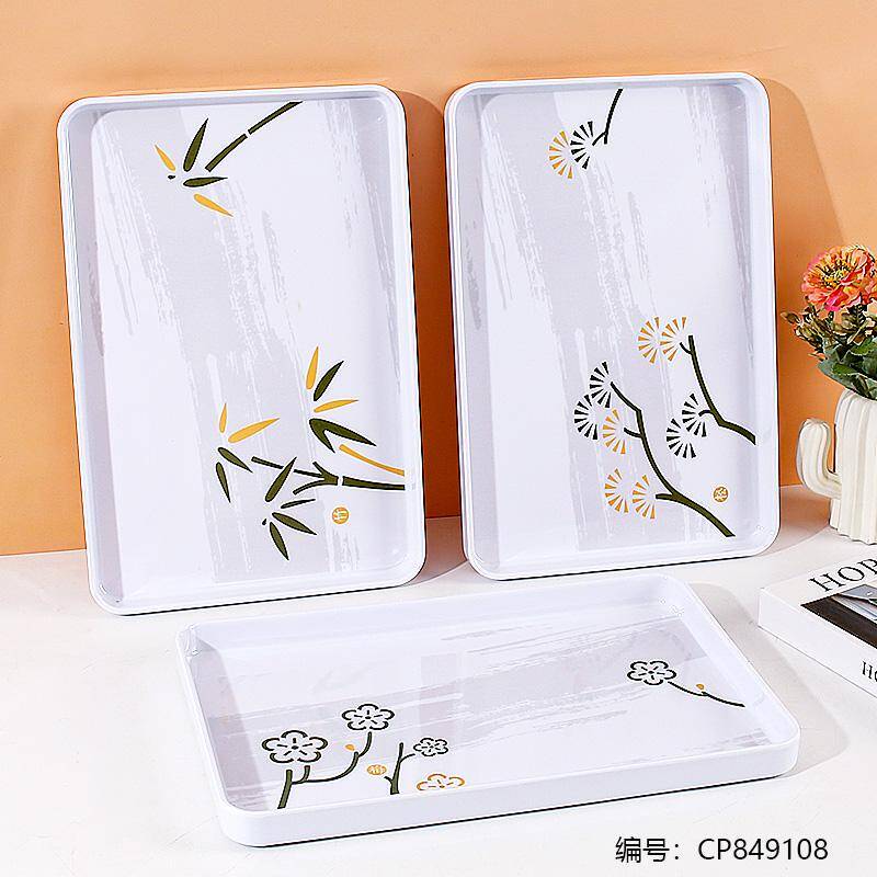 8311  China Style Straight Edge Medium Tray