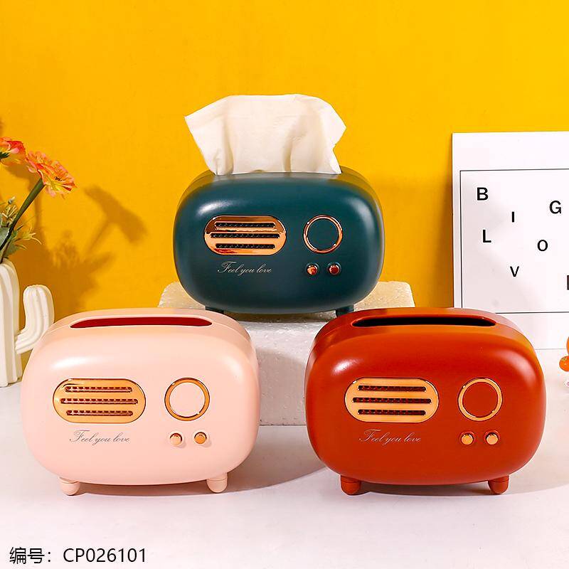 202S Multifunctional Radio Tissue Box – Desktop Organizer | Home Organizer, Tissue Holder