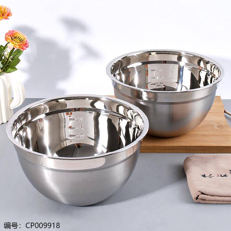 Stainless steel salad basin-24cm