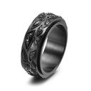  Stainles Steel Goth Evil Eye Ring - Protection Symbol 