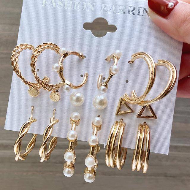 Fashion Simple And Sweet Earring Set