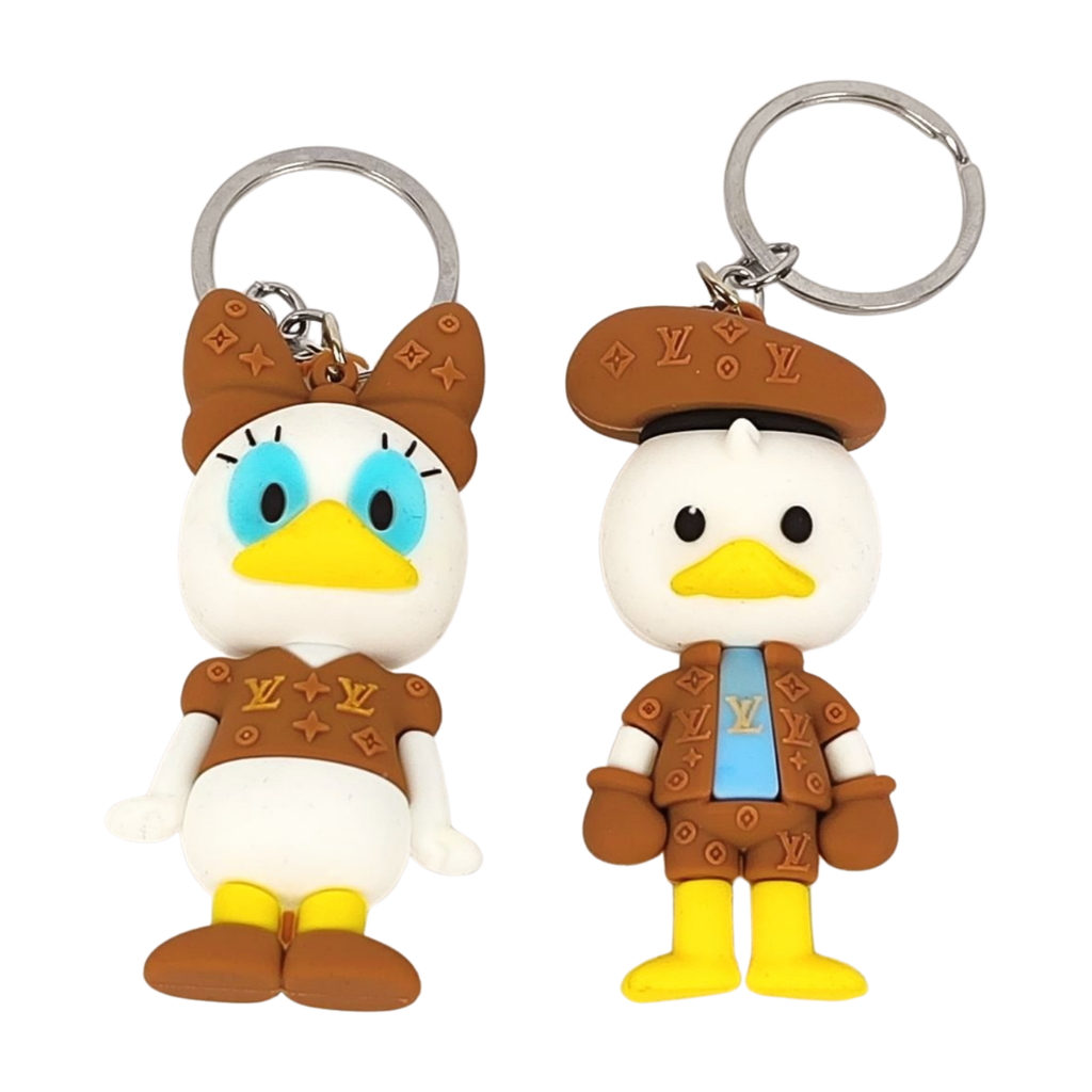 Cute Duck Couple Key Ring