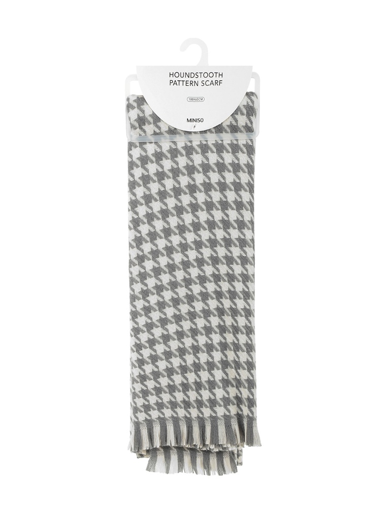 Classic Houndstooth Thick Scarf 