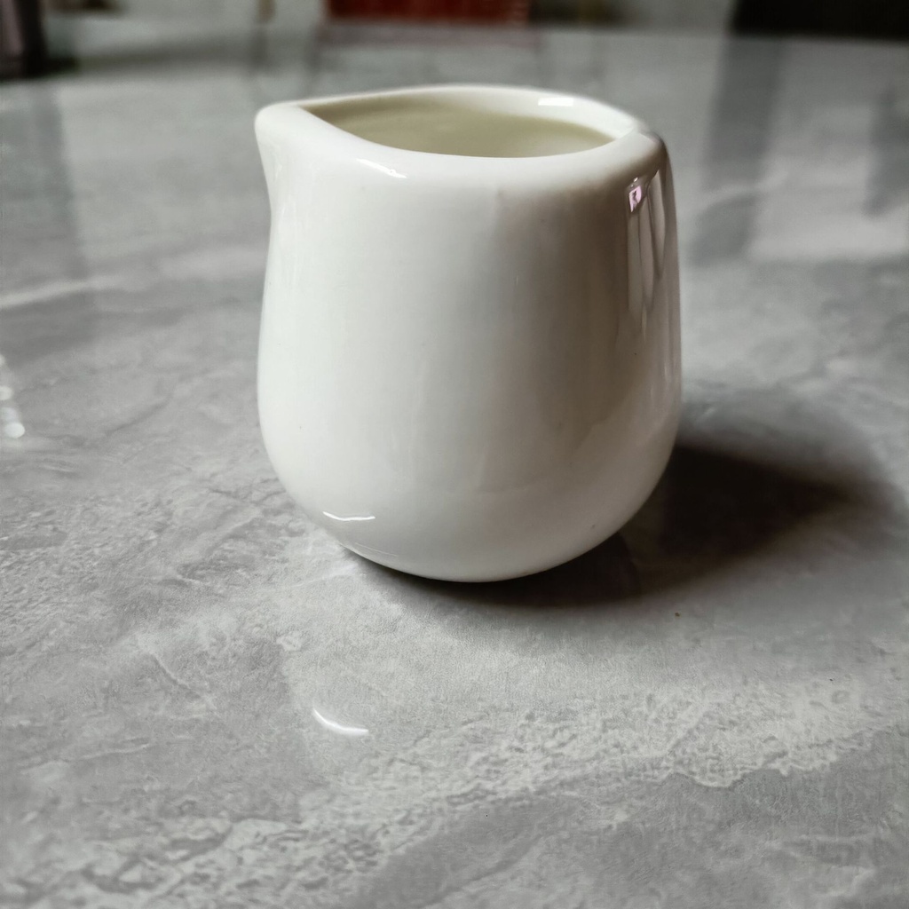 Ceramic White Milk Jug without Handle