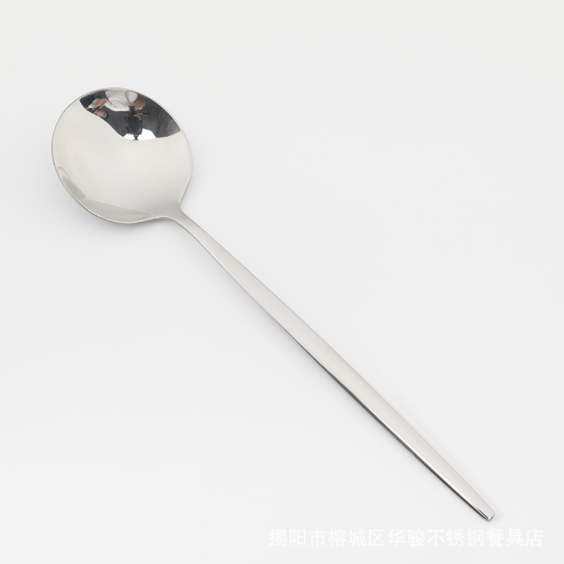 410 Stainless SteelSilver Portuguese Large Spoon