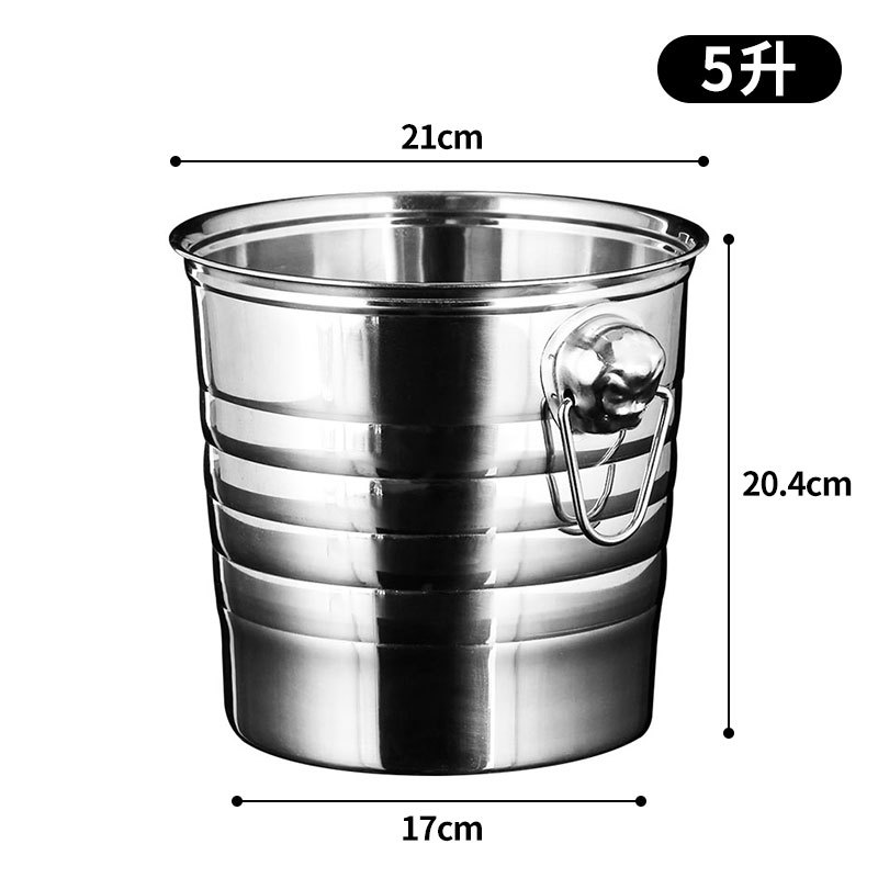 Elegant Stainless Steel Ice Bucket