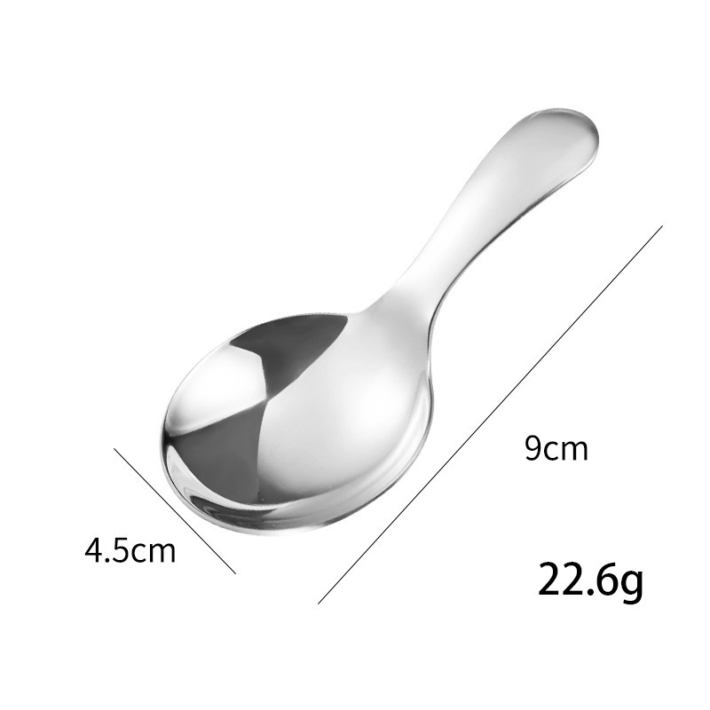 Affordable 201 Stainless Steel Silver Spoon 9*4.5CM