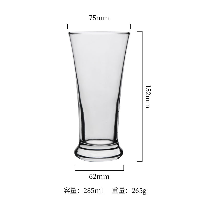 Crystal Clear Pilsner Glass  285ml