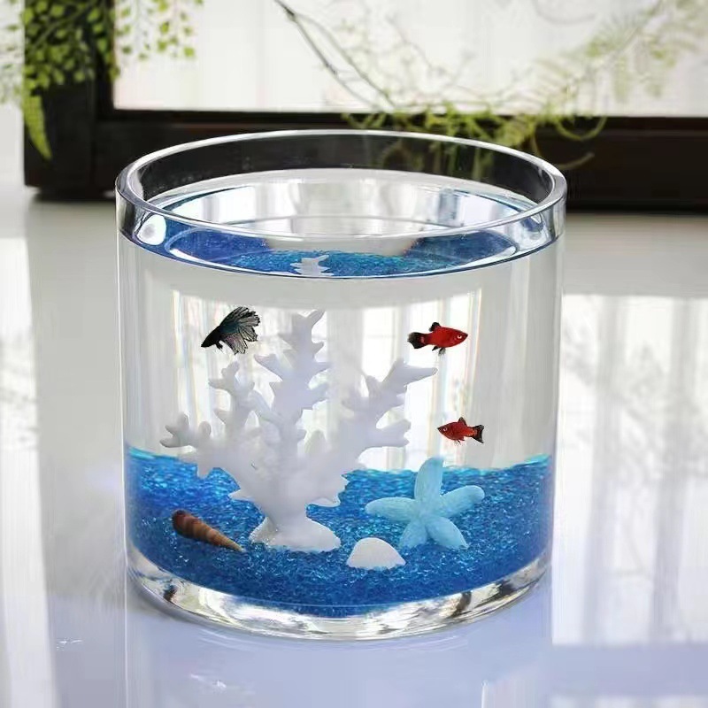 15 cm Diameter Round Glass Goldfish Bowl